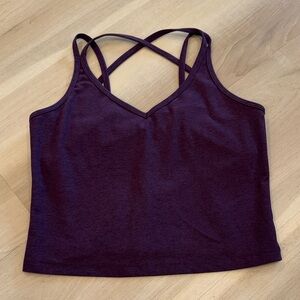 Beyond Yoga Deep Purple Strappy Tank